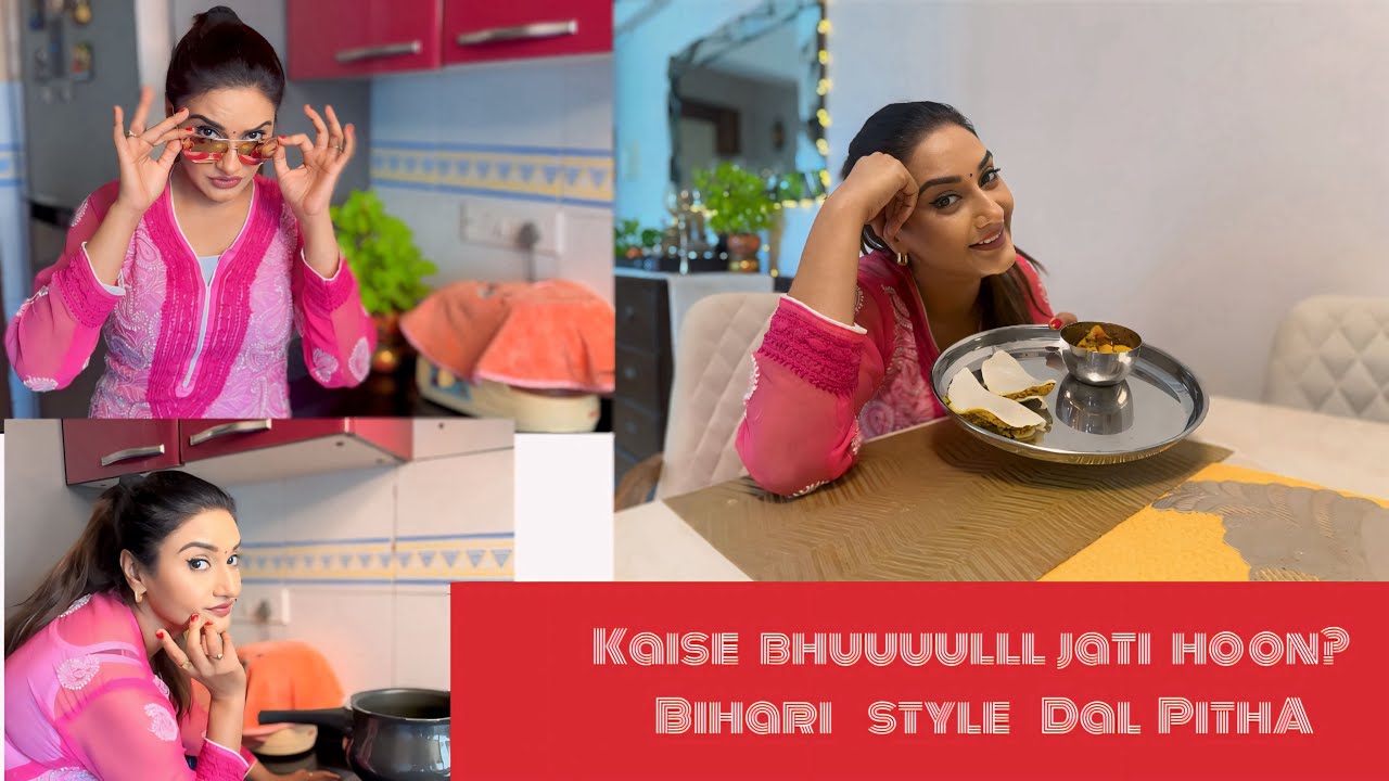 Bhullll Bhullll kar banaya “Dal Pitha” in Bihari style #ratipandey #viral #youtube #recipe #vlog