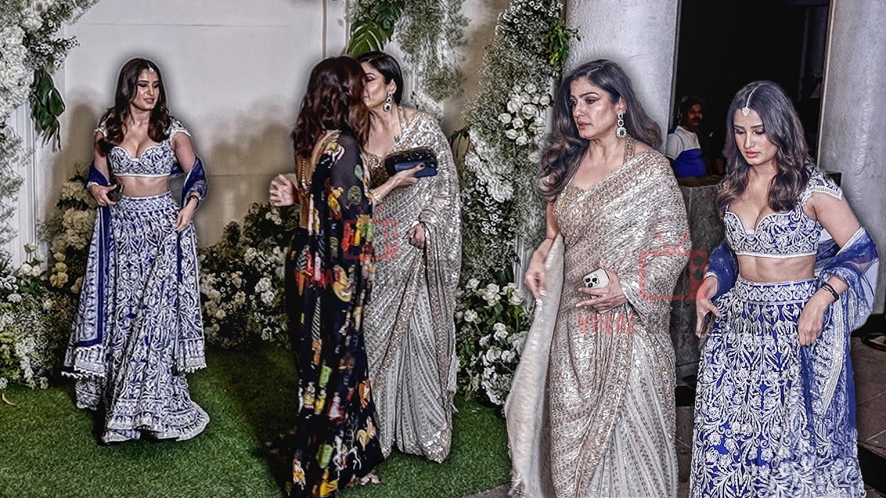 Rasha Thadani with Mom Raveena Tandon arrives at Manish Malhotra Diwali Party 2023