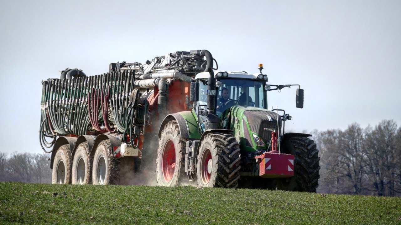Fendt 933 | Kaweko 3-Achser Güllewagen |  Zubringer von Kotte Garant | Lauenburgische Agrarvideos