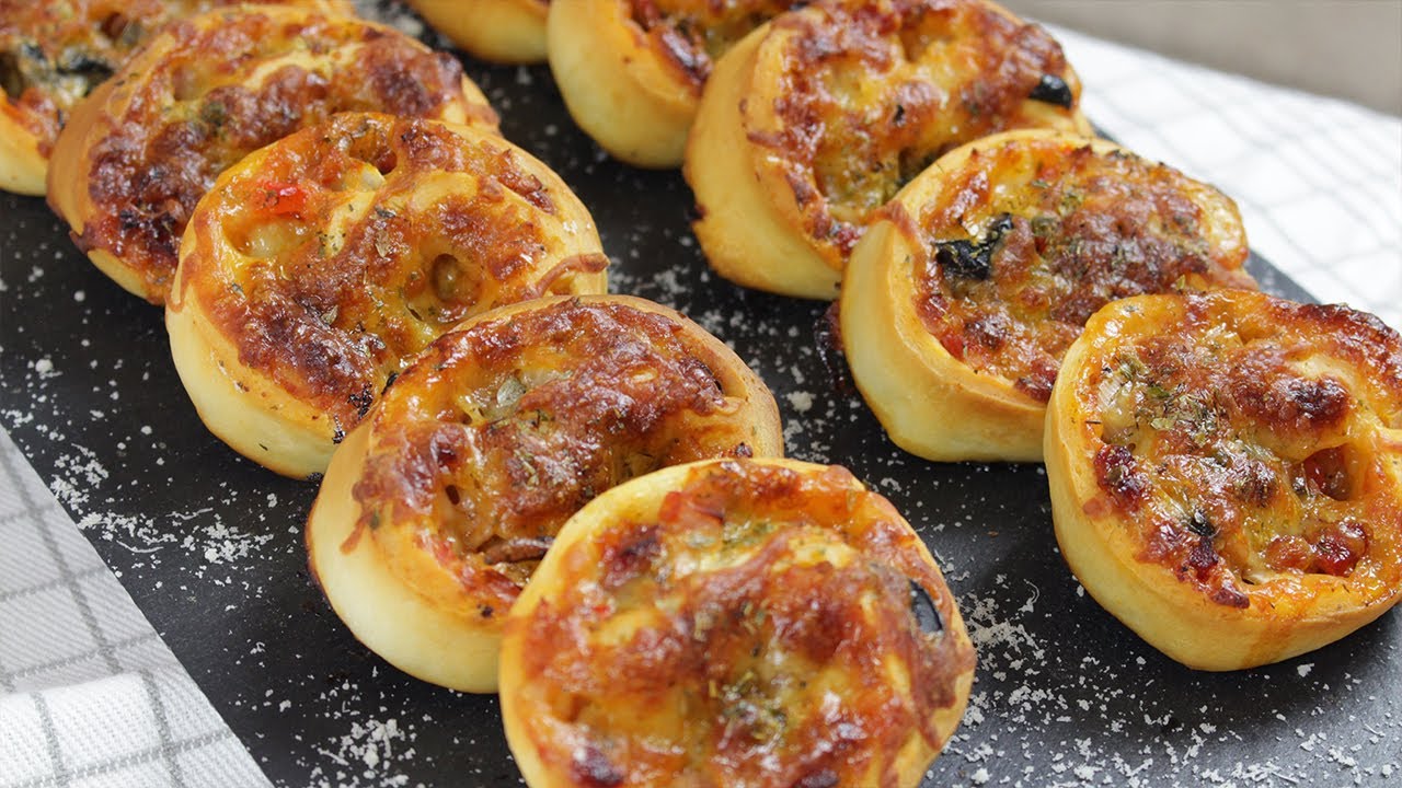 Rollos de Pizza Receta Fácil