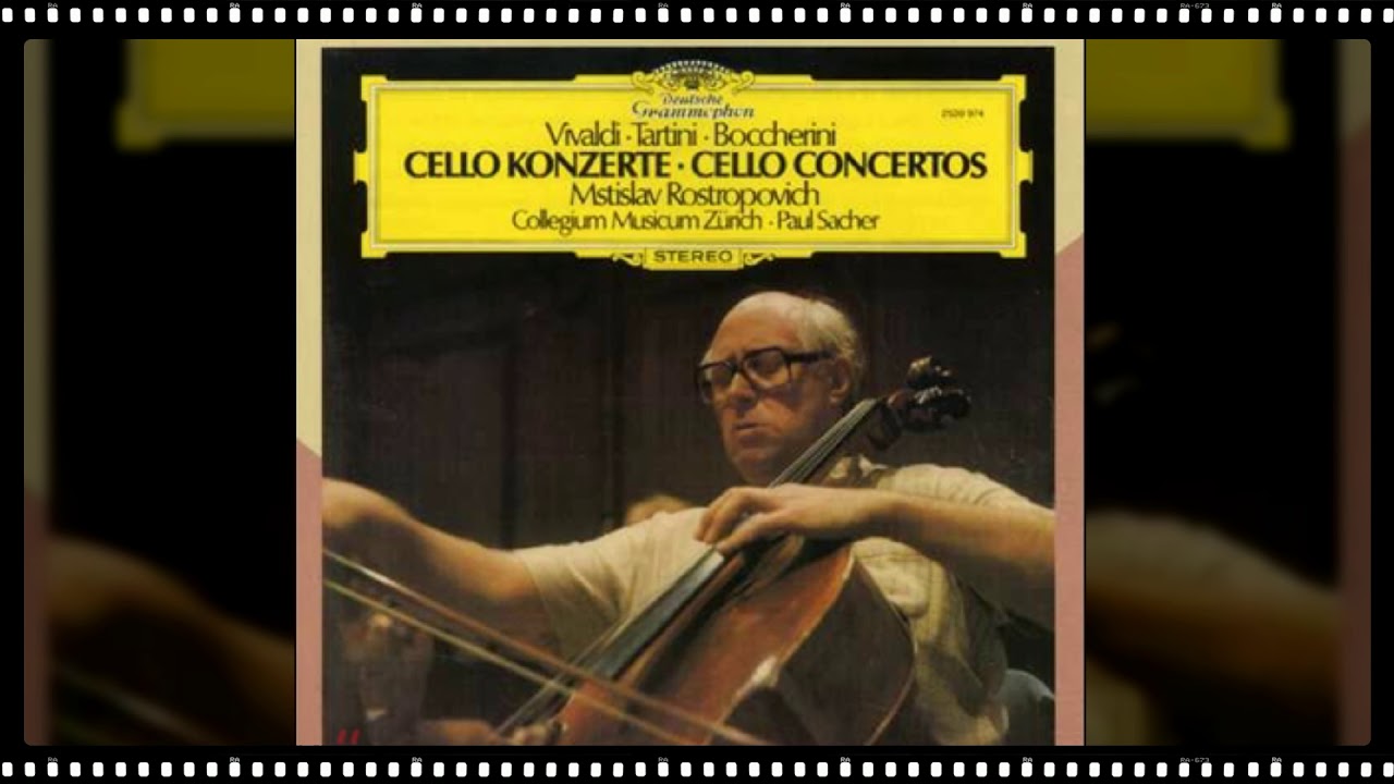 Mstislav Rostropovich - Vivaldi : Cello Concerto In C Major Rv.398