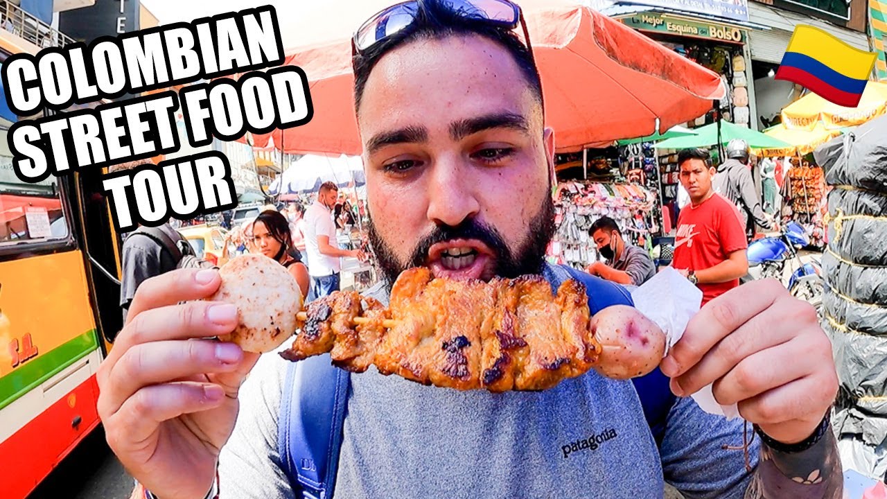 American Tries Colombian Food in Medellin, Colombia 🇨🇴