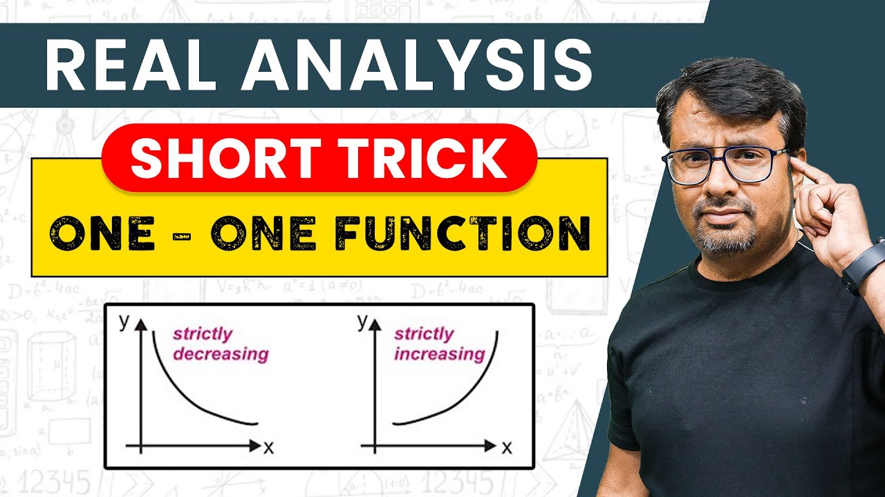 Real Analysis | Injective Function - One One Function | Strictly Monotonic - Short Trick