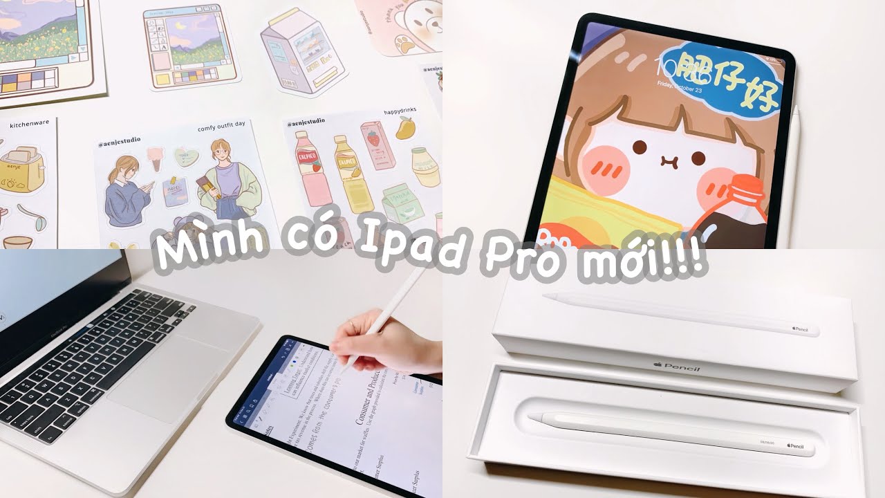 Hai tuần qua Cam làm gì??//Unbox Ipad Pro 11, Apple Pencil, học bài bằng Ipad