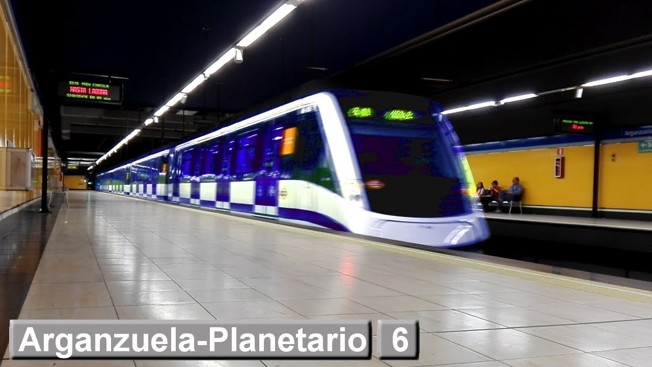 Arganzuela-Planetario | линия 6 : Мадридский метрополитен ( класс 8400 )