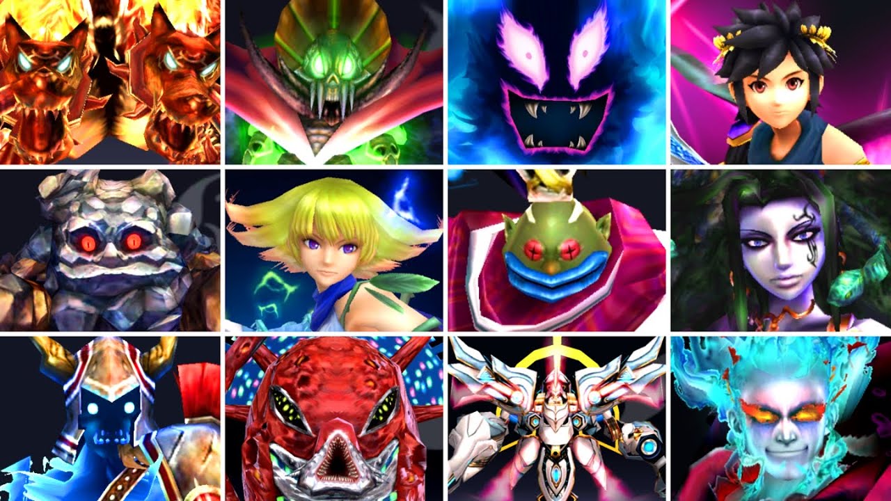 Kid Icarus: Uprising HD - All Bosses (No Damage)