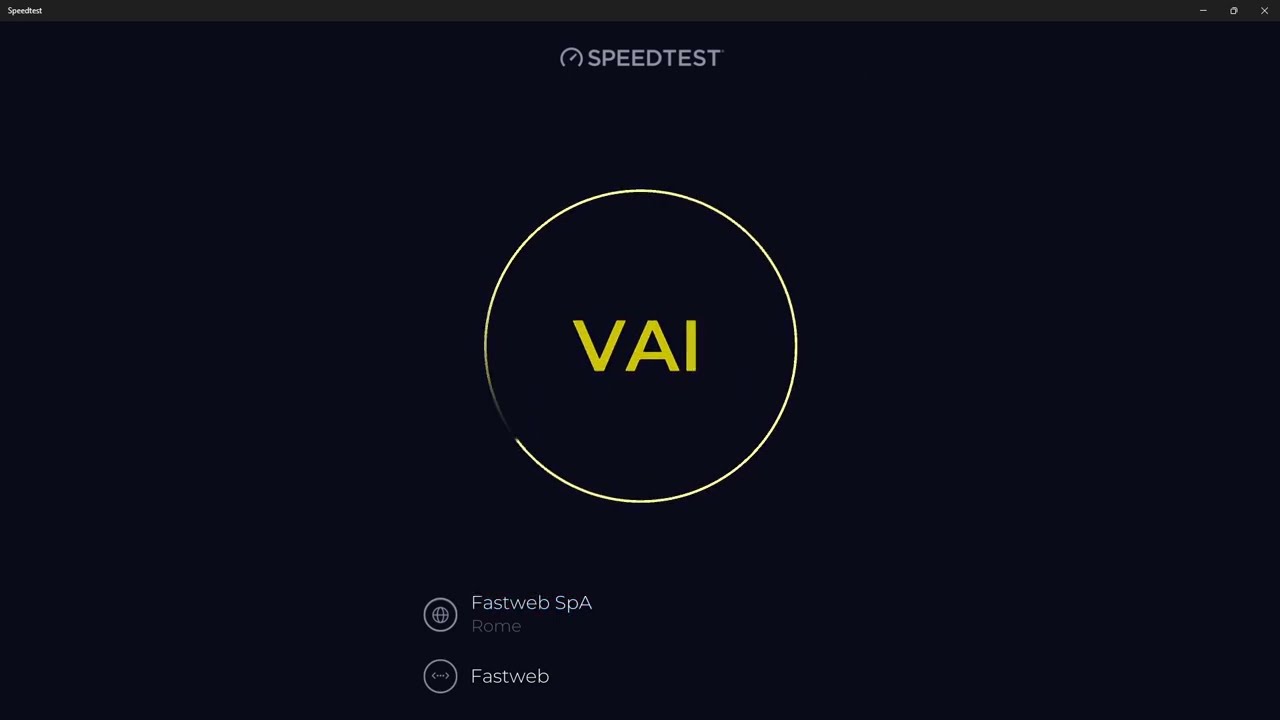 Speedtest Fibra Fastweb 2.5G / 1G &ndash; Windows 11