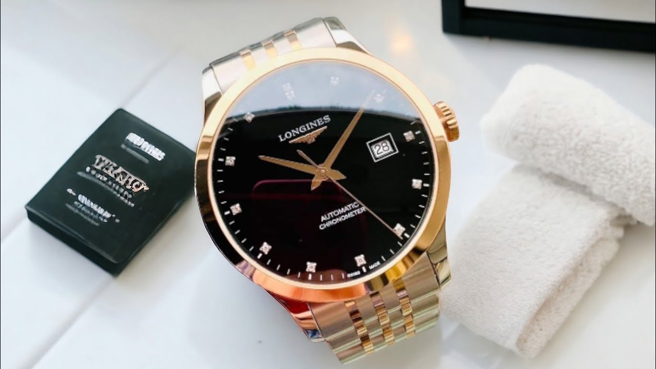 [ ĐÃ BÁN - SẮP VỀ 1 ] ĐỒNG HỒ LONG RECORD BỌC VÀNG & 13 VIÊN KIM CƯƠNG L2.821.5.57.7 - 0868929192