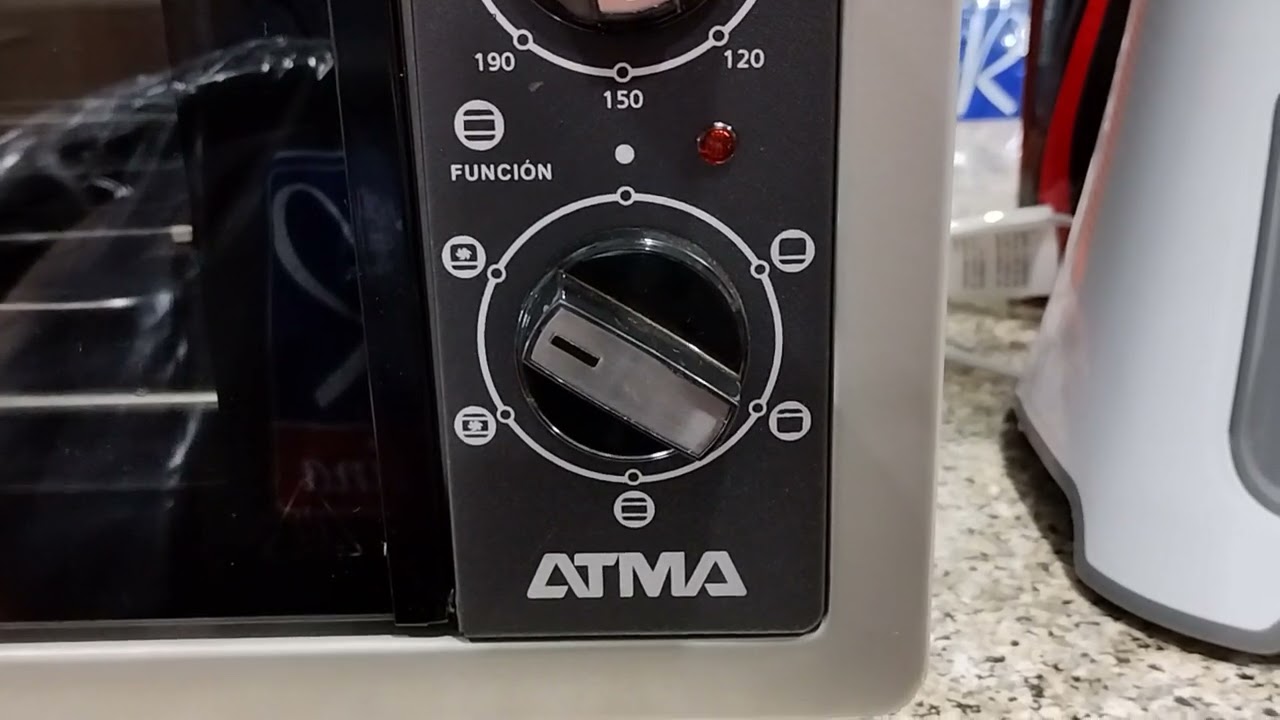 explicación símbolos del Horno Eléctrico Atma.