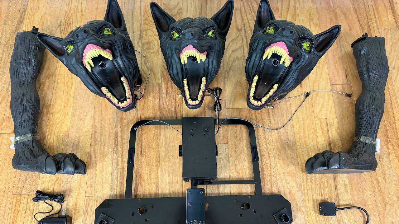 Распаковка и демоверсия Cerberus Animatronic 2024 Spirit Halloween