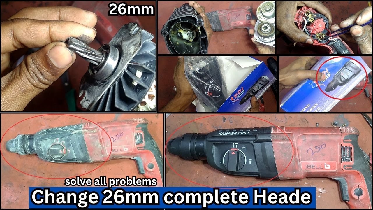 2 26MM HAMMER DRILL HADE CHANGE || HOW TO SOLVE HAMMER DRILL HAMMERING PROBLEM Technical sritam
