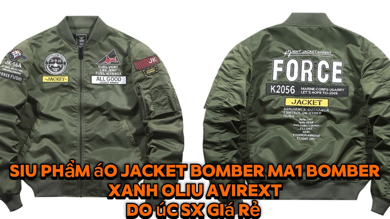 [12-11-25]Siu phẩm áo pilot bomber Ma1 Avirext xanh oliu cực đẹp 