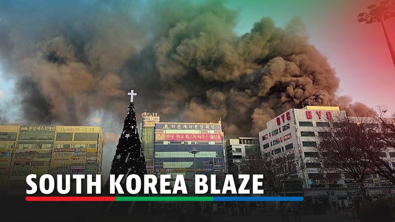 Dozens rescued after fire engulfs building in South Korea's Seongnam | ABS-CBN News