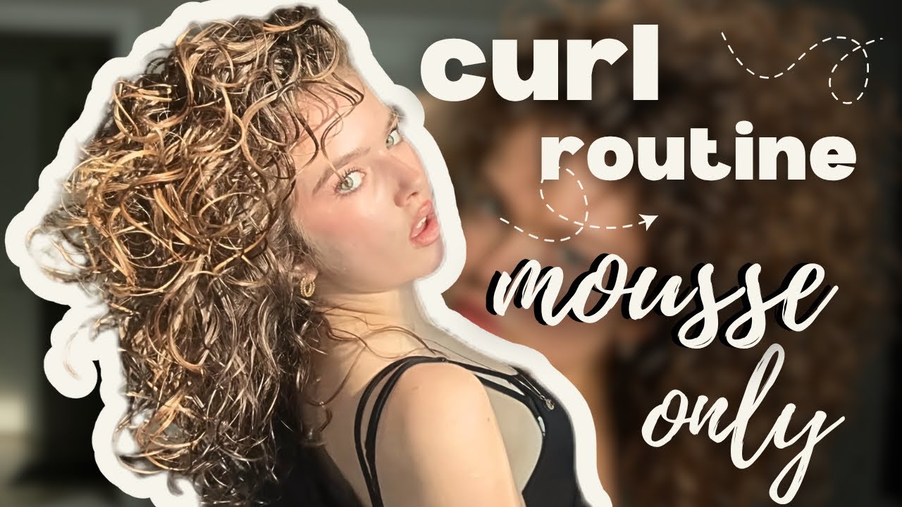 CURL ROUTINE with MOUSSE ONLY !!! results will SHOCK you !!!!