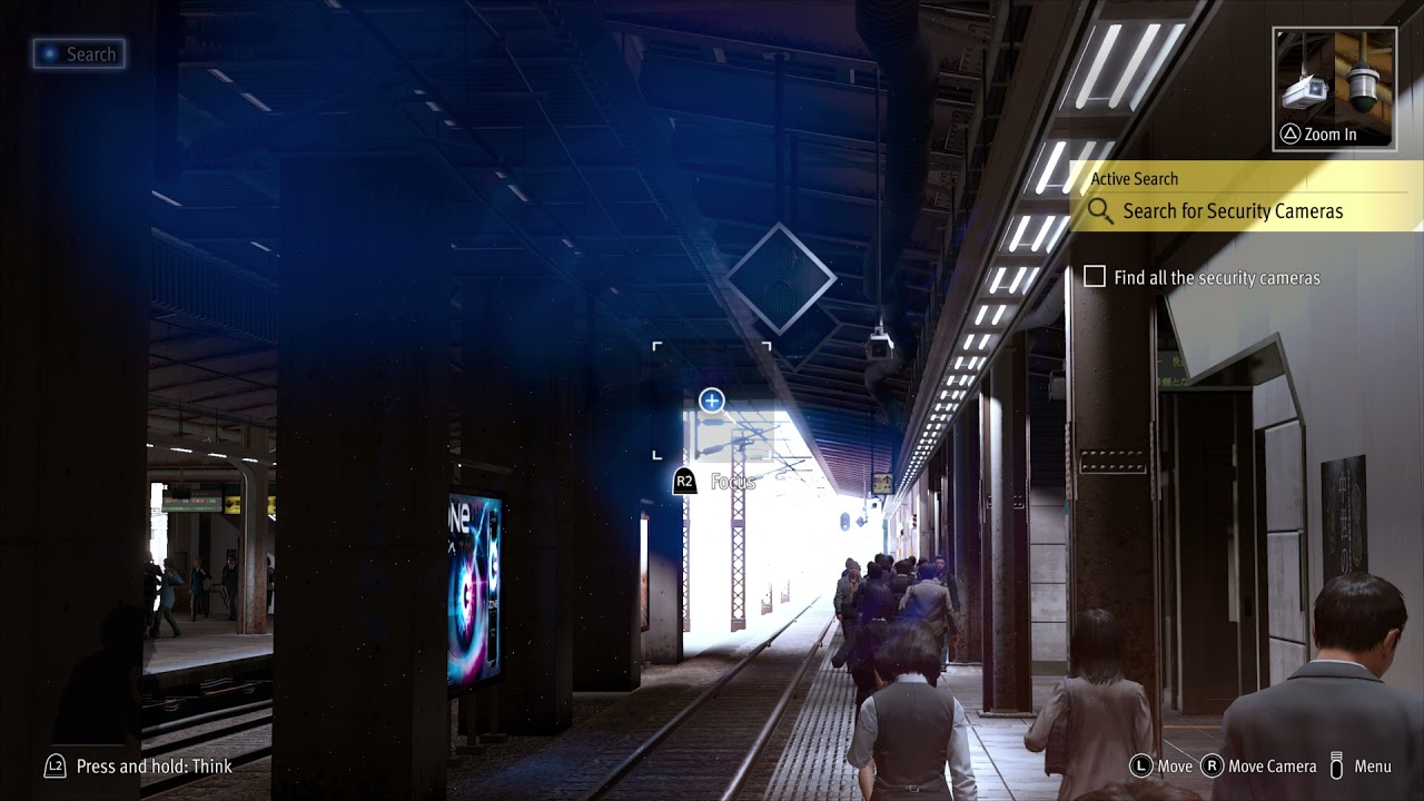 Lost Judgment - Chapter 4 Red Knife: Shinjuku Station: Search For Security Cameras in First Area PS5
