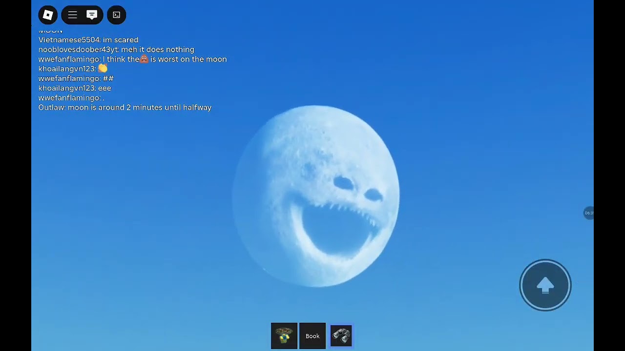 THE MOON WOKE UP #roblox #crazy