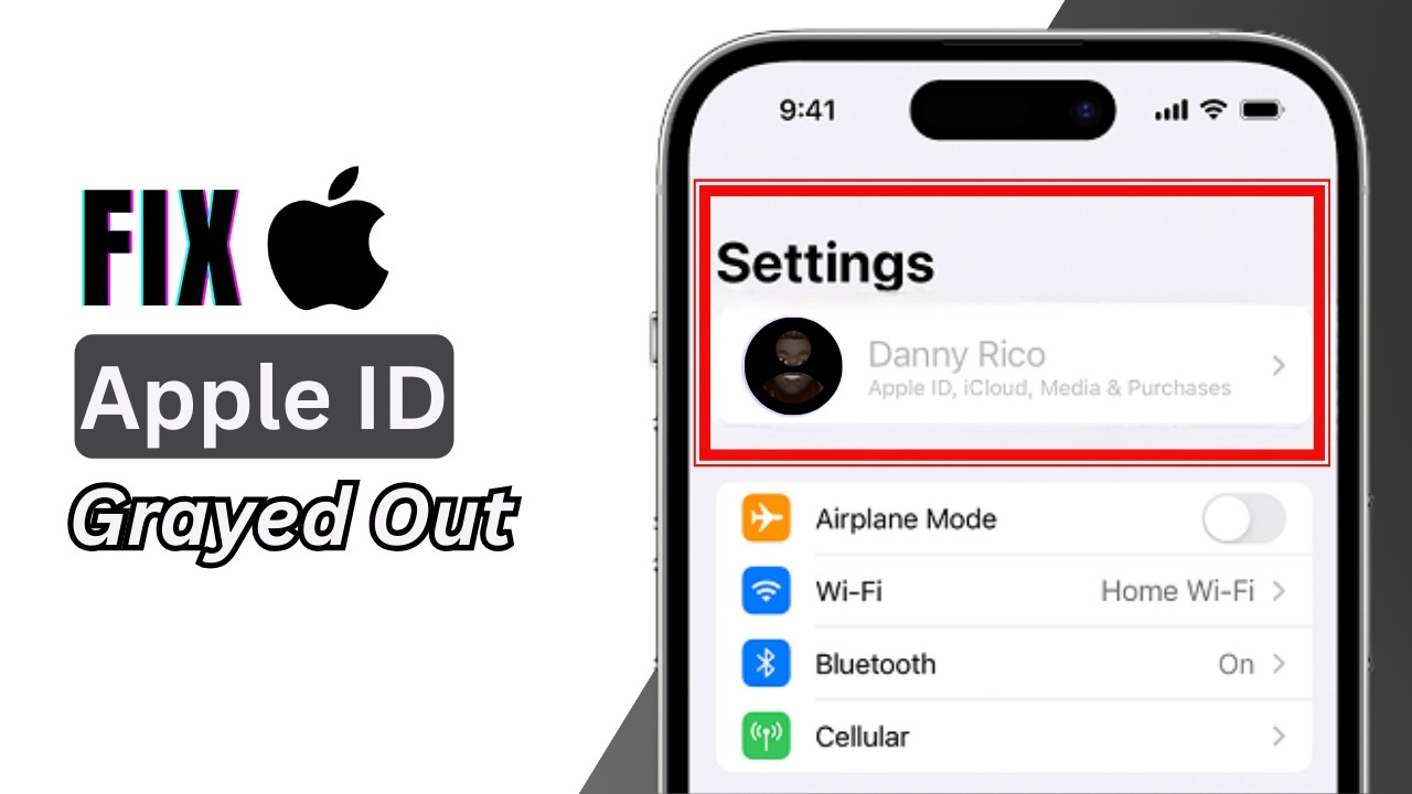 How to Fix Apple ID Greyed Out on iPhone | iPhone Apple ID Not Working 2026