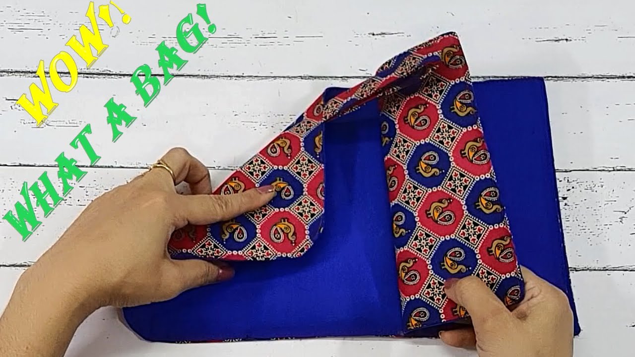 With Easy Sewing and Folding Technique Make This Beautiful Hand Purse At Home