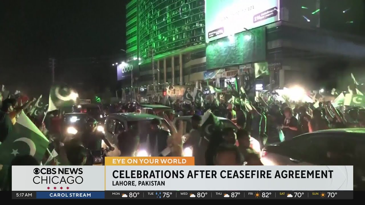 Celebrations after India, Pakistan ceasefire deal reached