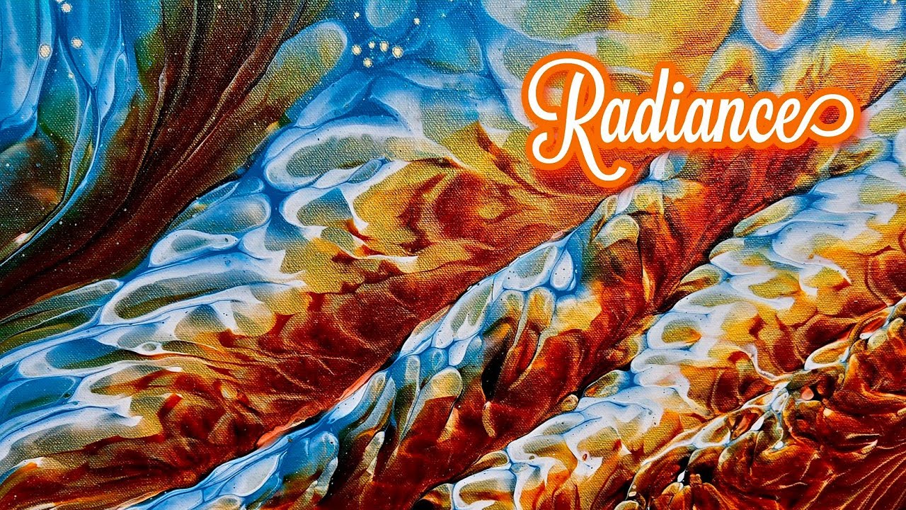 Radiance ✨️ Gorgeous Mounded Wandering Acrylic Straight Pour