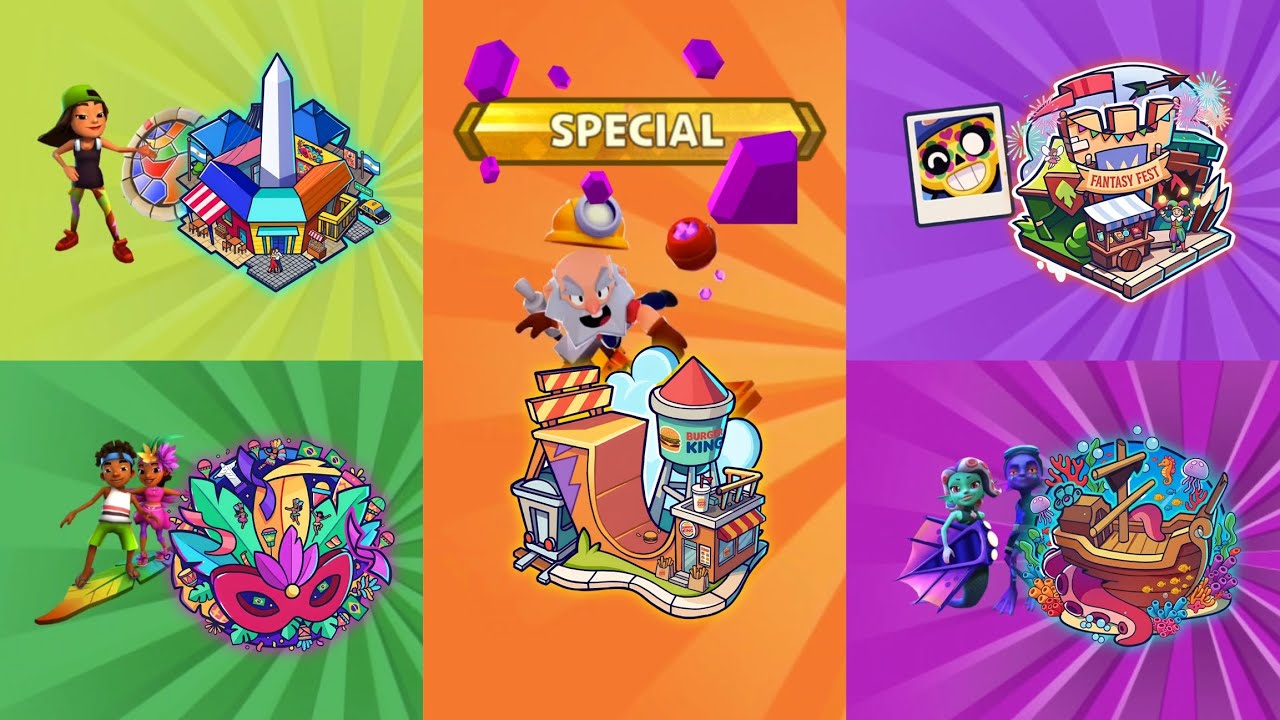 🏃‍♂️ 5 Different Challenges in 5 Different Cities of 2025 - Subway Surfers x Brawl Stars 2025 🏆