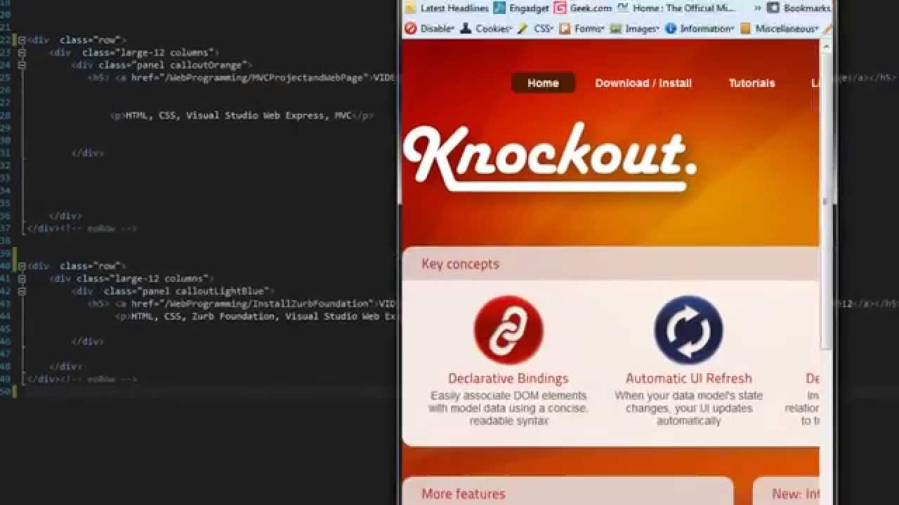Learn Knockoutjs Basics