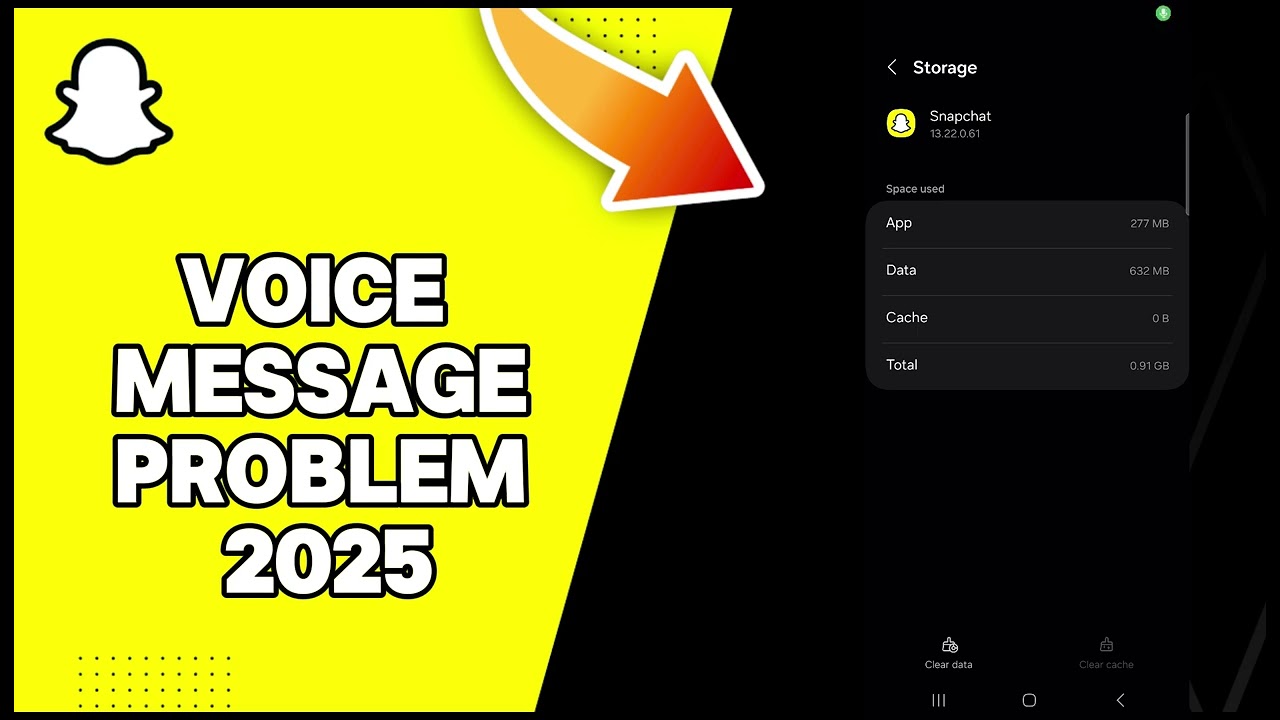 How To Fix Snapchat Voice  Message Problem 2025