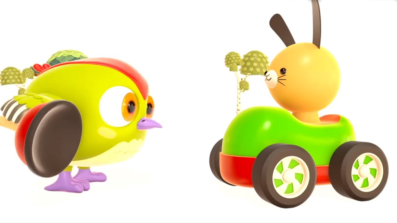Vídeos educativos con el Búho HopHop. Canciones para niños. Dibujos animados de coches.