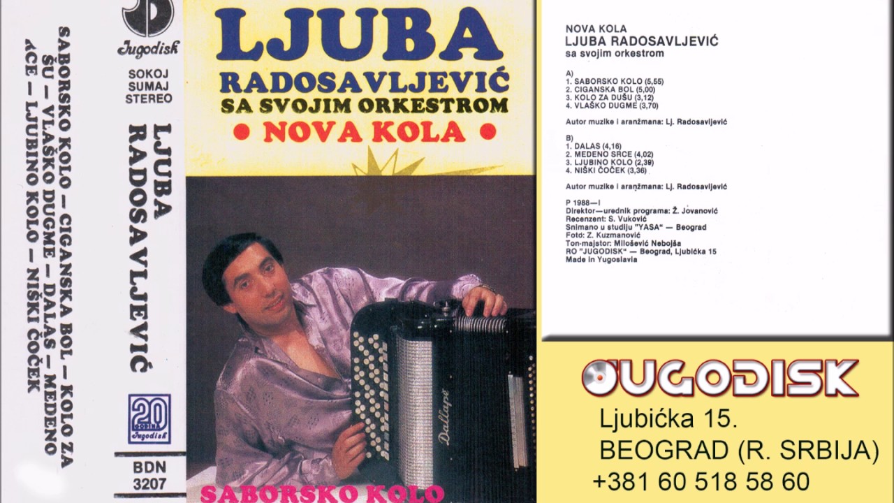 Ljuba Radosavljevic sa ork - Medeno srce - (Audio 1988)