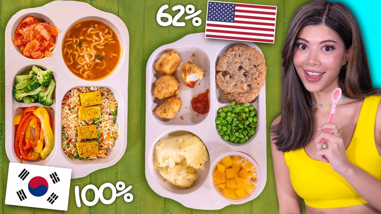 I tried Kids School Lunches around the World 🍱