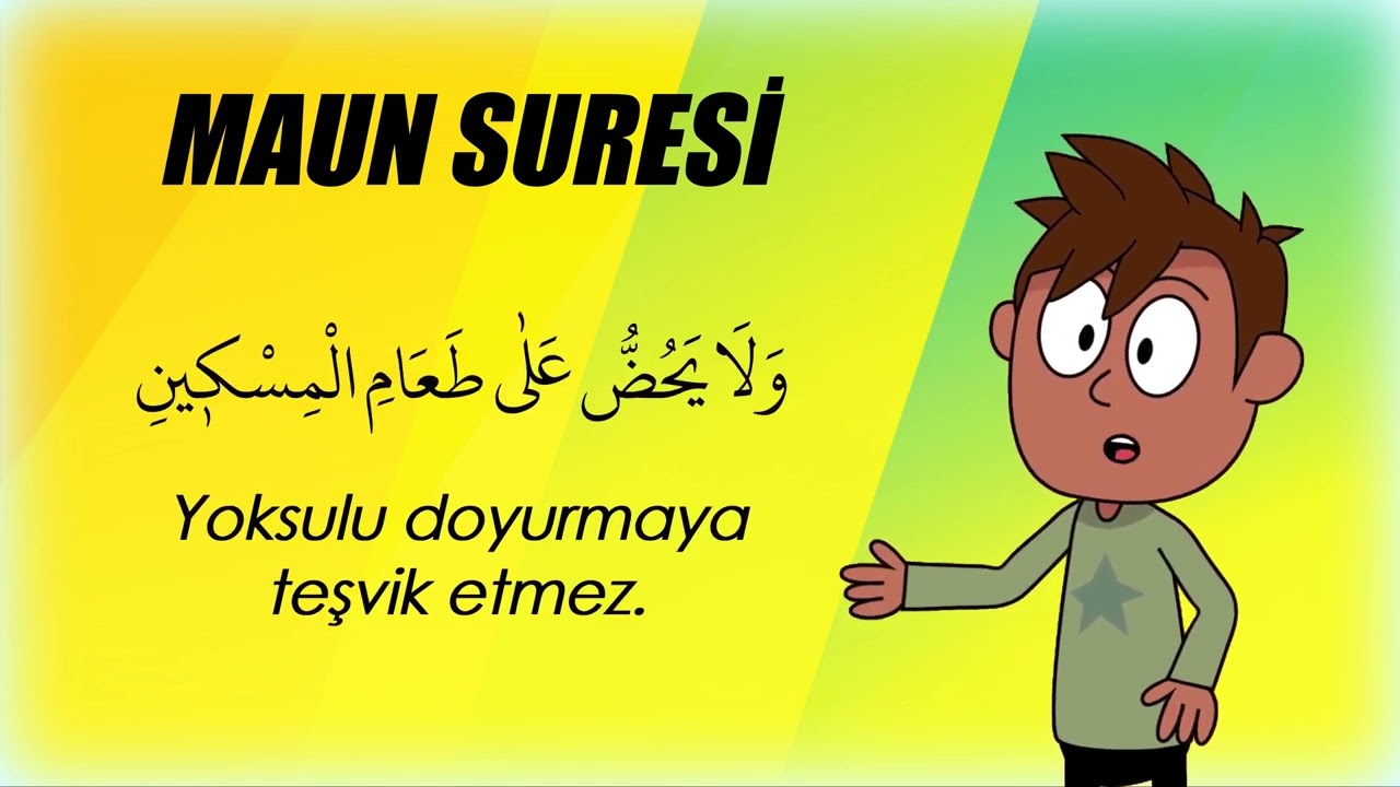 &Ccedil;ocuklar i&ccedil;in Tekrarlı Maun Suresi @muhammedaydn