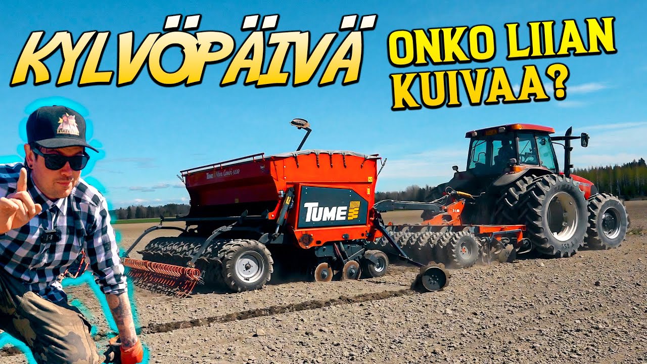 Mallas-ohran kylvöä 4m Tumella!