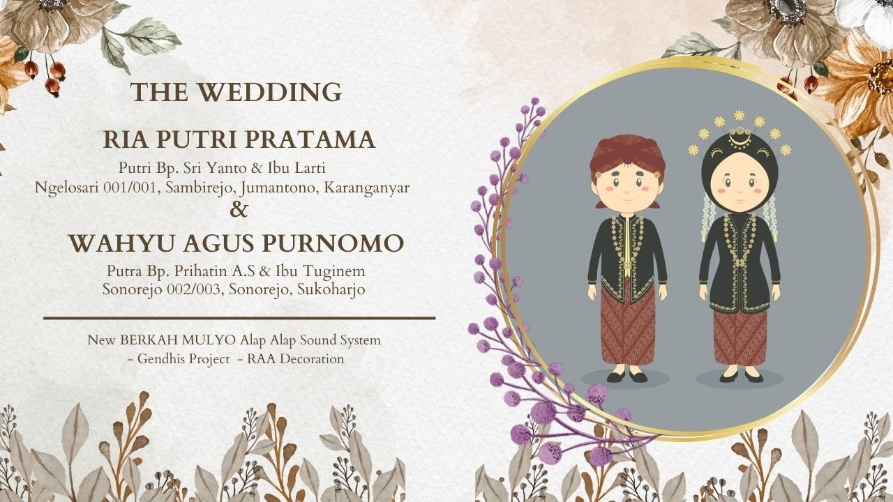 Live Wedding RIA & WAHYU | AREVA Music | New Berkah Mulyo | Grendhis Project