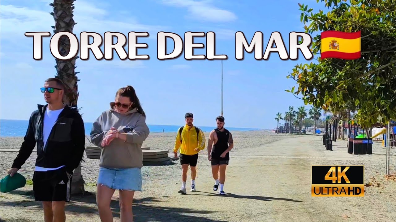 🌞 TORRE DEL MAR, MÁLAGA: Paseo por el AUTÉNTICO pueblo costero | Vida, playas y chiringuitos en 4K