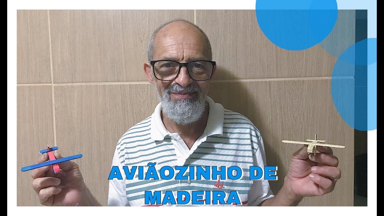 Avião feito com prendedor pegador de madeira | Oficina Do Vovô