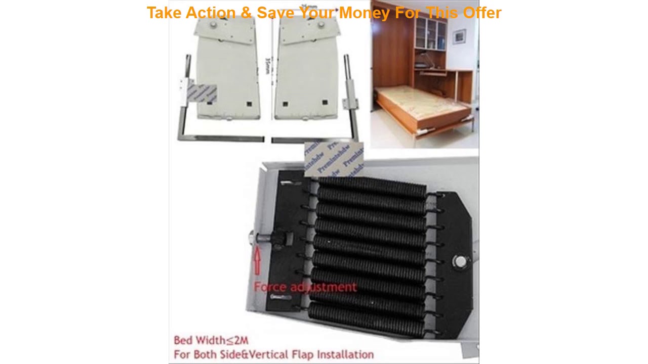 Heavy Duty DIY Murphy Wall Bed Hardware Kit Fold Down Bed Mechanism Bed Support Hardware DIY Kit f