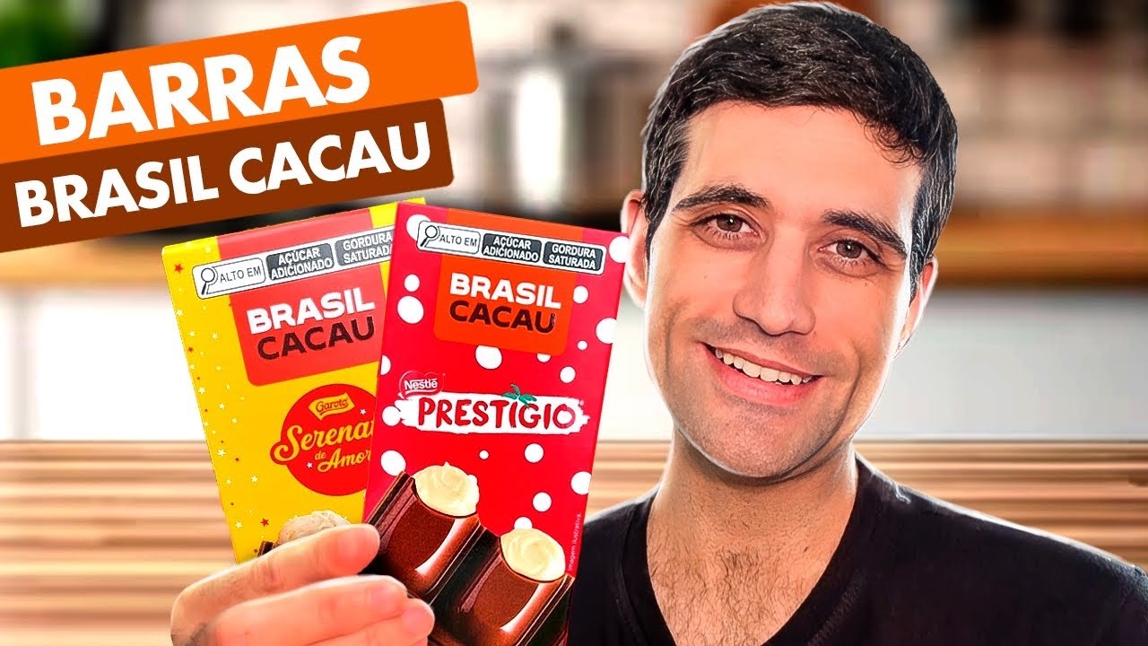Comi as BARRAS DE CHOCOLATE recheadas com SERENATA de AMOR e PRESTÍGIO