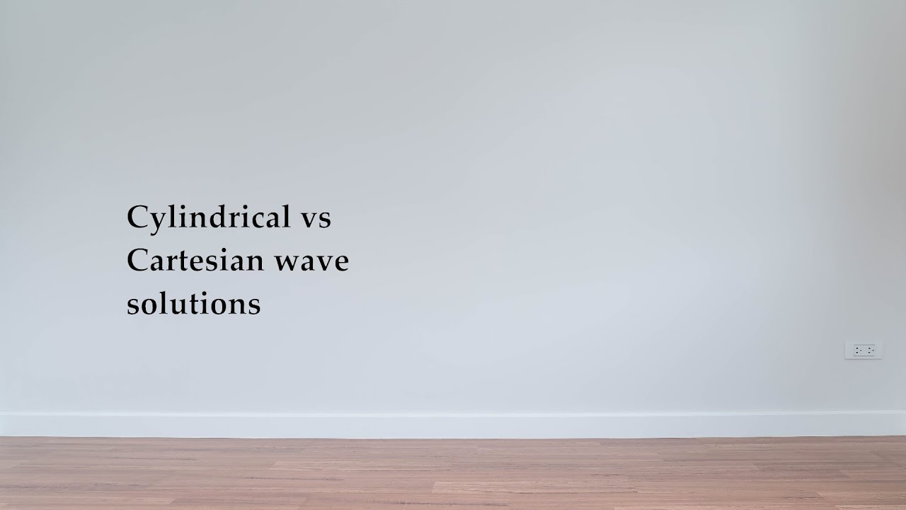 Cylindrical vs Cartesian wave solutions: the meaning of Bessel functions
