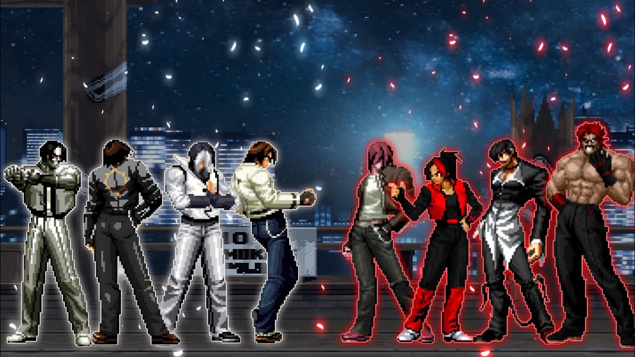 [KOF Mugen] White Flames Kyo Team VS. Red Flames Team