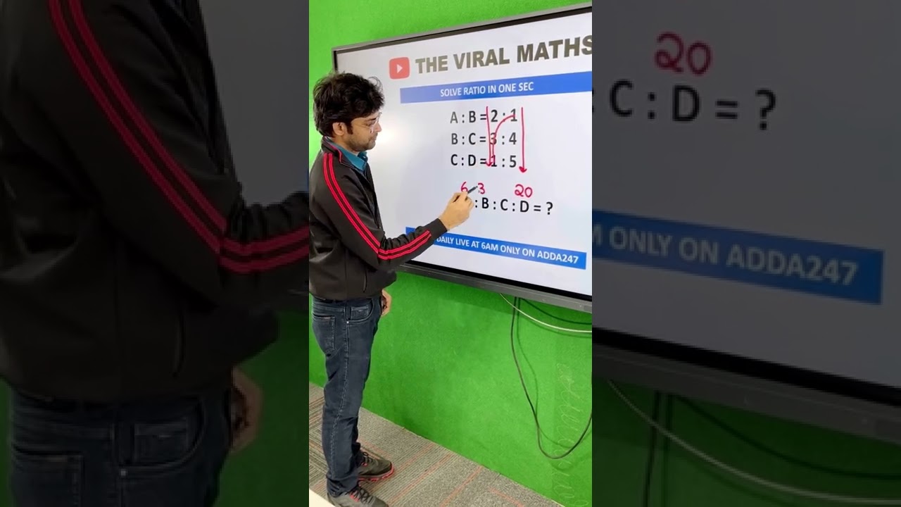 Solve Ratio a:b:c:D in just 1 second #viralmaths #navneetsir #adda247
