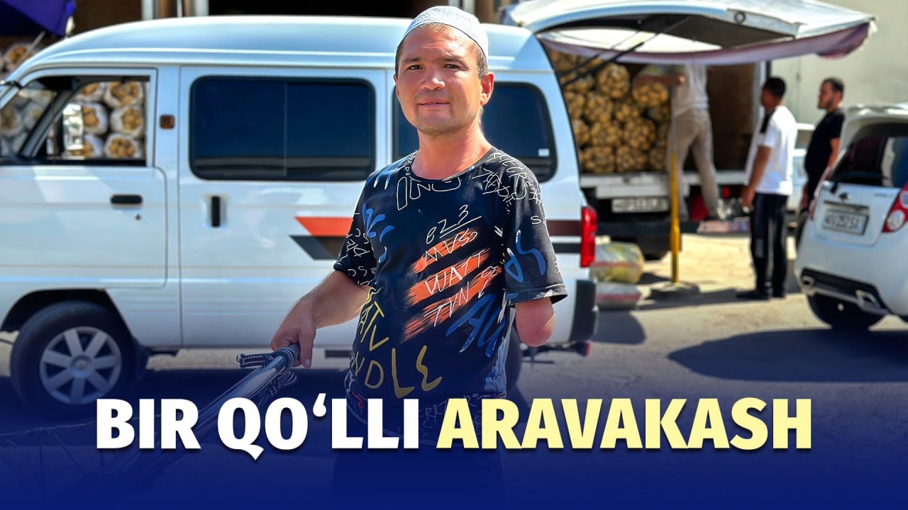 Bir qo&lsquo;lida ro&lsquo;zg&lsquo;or tebratayotgan aravakash