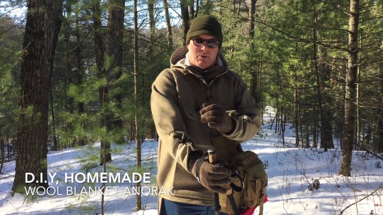 DIY Homemade Wool Blanket Anorak