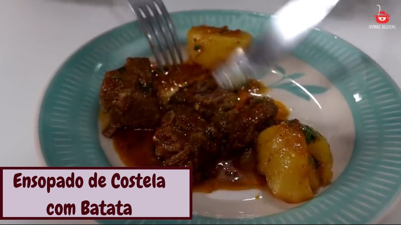 COSTELA COM BATATAS NA PANELA DE PRESSÃO.