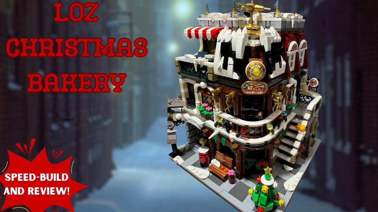 Building a Christmas Bakery with LOZ Bricks!