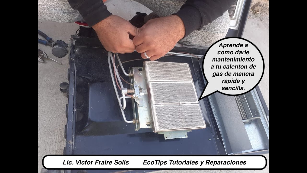 Limpieza y mantenimiento de calenton de gas.