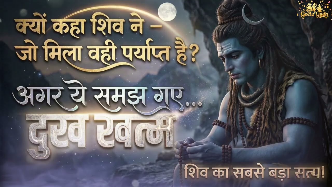 जो प्राप्त है वही पर्याप्त है – भगवान शिव का ऐसा उपदेश जो जीवन की सोच बदल देगा | Shiv Updesh