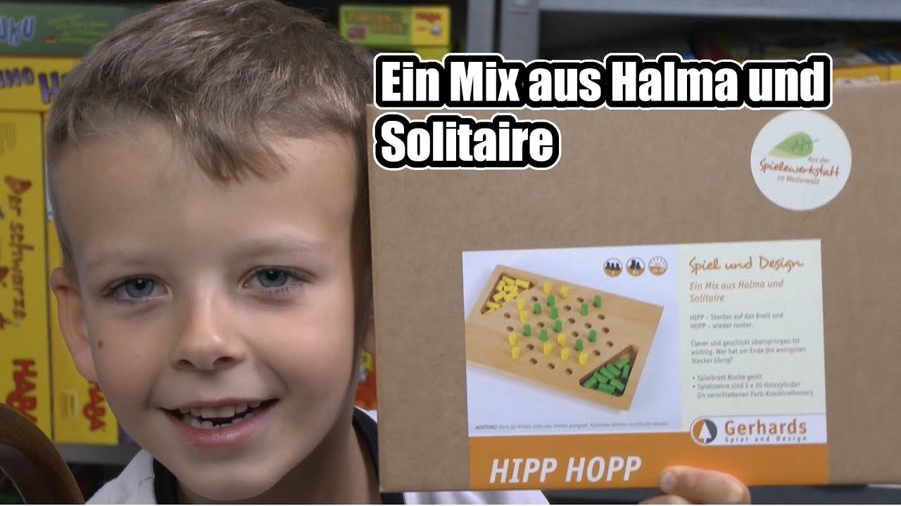 Hipp Hopp (Gerhards Spiel und Design) - ab 8 Jahre - ein Mix aus Halma und Solitaire