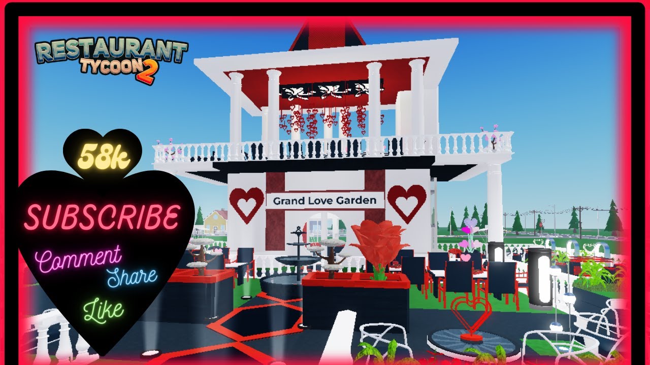 Building the Grand Love Garden! The MOST Romantic Valentine’s Restaurant in RT2! 🌹✨