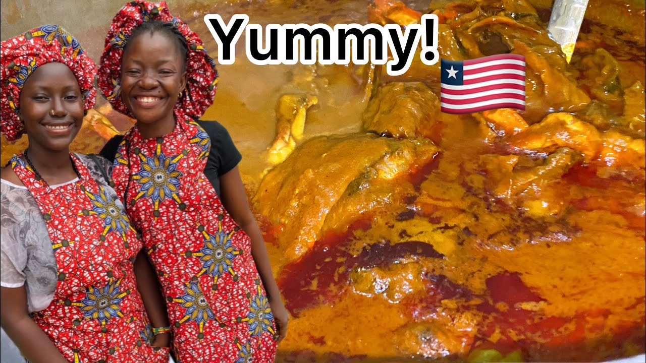 Cooking Liberian Palmbutter With Goat Meat||Liberian food is the best in Africa. 🇱🇷