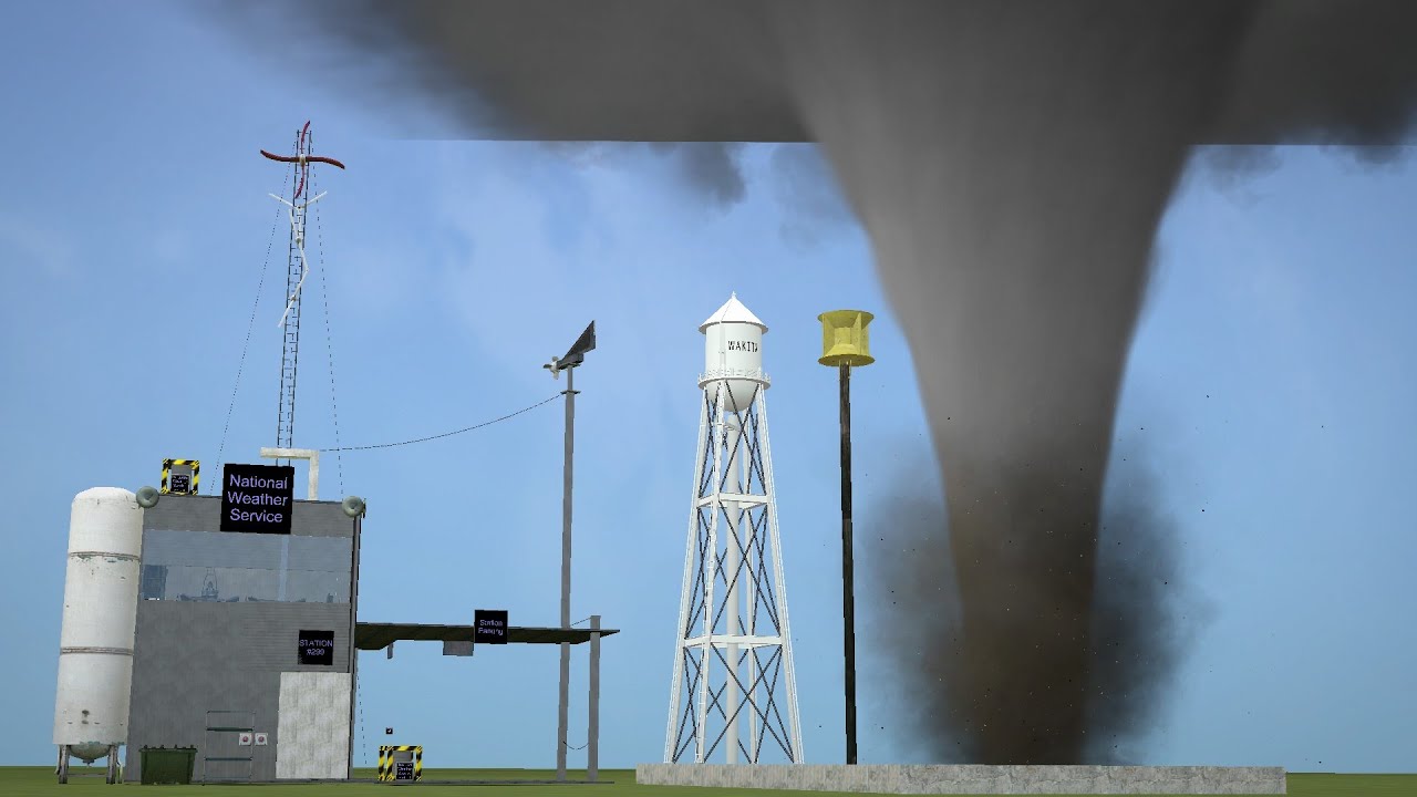 VortexFury против метеостанции — Garry's Mod Tornado Challenge 25